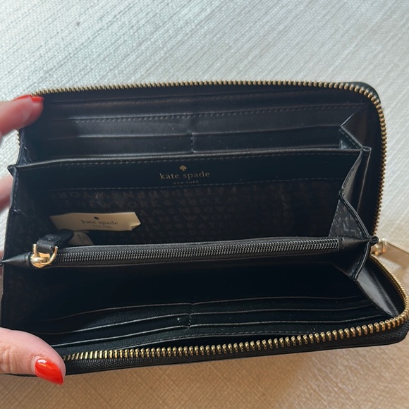 Kate Spade Black Leather Wallet - Picture 2 of 4